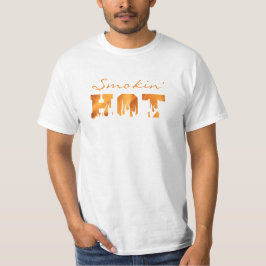 Grappige BBQ Grill Roker ROKEN HETE Vuur Vlammen T-shirt