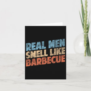 Grappige BBQ grillen liefhebbers echte Mannen ruik Kaart