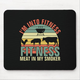 Grappige Bbq Ik Doe Aan Fitness Fit'ness Vlees In Muismat