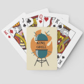 Grappige BBQ Koning van de Grill Pokerkaarten (Achterkant)