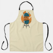 Grappige BBQ Koning van de Grill Schort (Voorkant)
