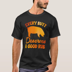 Grappige BBQ-kunst voor mannen Vrouwen die vlees r T-shirt