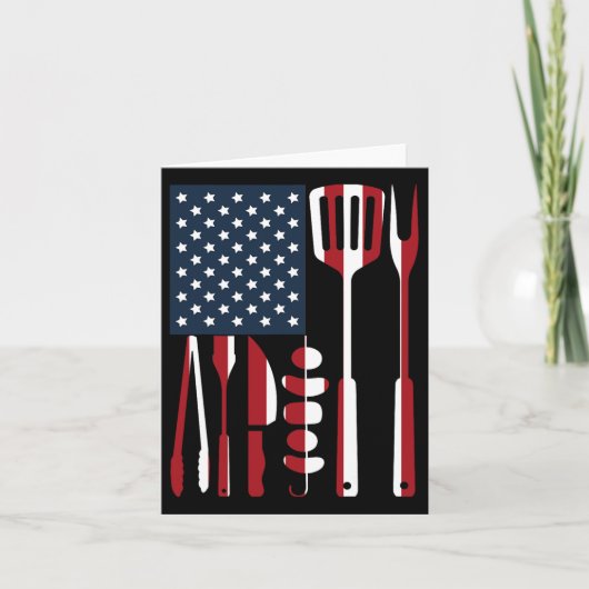 Grappige BBQ Roker Grilling Tools Redcue American  Kaart (Voorkant)