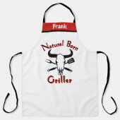 Grappige BBQ-Schorten, Natural Born Griller BBQ Qu Schort (Voorkant)