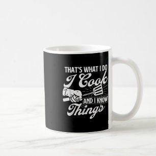 Grappige BBQ Shirten dat is wat ik kook en ik weet Koffiemok