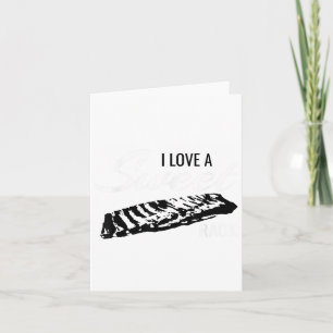 Grappige BBQ Shirten houden van een Sweet Rib Rack Kaart