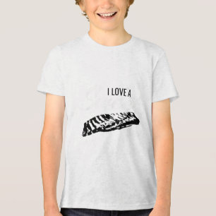 Grappige BBQ Shirten houden van een Sweet Rib Rack Tri-Blend Shirt