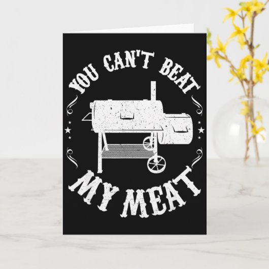 Grappige Bbq T Omgekeerde Stroom Roker Accessoire  Kaart (Gele Bloem)