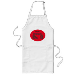 Grappige BBQ-timer achtertuin chef personaliseren Lang Schort