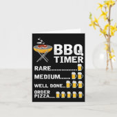 Grappige BBQ Timer, barbecue, grill, grillen Kaart (Gele Bloem)