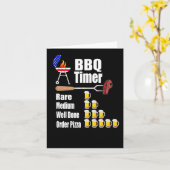 Grappige BBQ Timer - Barbecue Grill Grilling Gift Kaart (Gele Bloem)