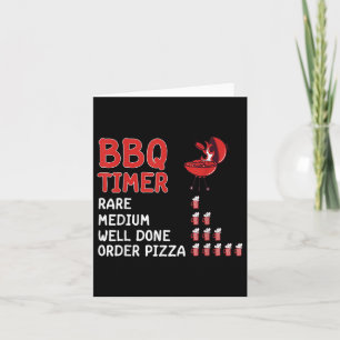 Grappige BBQ Timer Barbecue Grill Master Grillen D Kaart