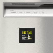 Grappige BBQ Timer Bier Drink Gift Gerookt Vlees B Magneet (Insitu (Vaatwasser))