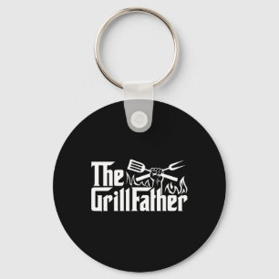 Grappige Bbq Vader Retro Grill Vader Mannen Vaderd Sleutelhanger
