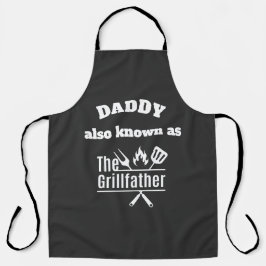 Grappige BBQ Vaderdag gewoonte Schort