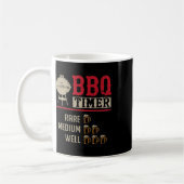 Grappige Bbq Vlees Kook Timer Bier Grill Chef Rbec Koffiemok (Links)