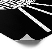 Grappige BBQ vlees zweet geen spijt van Clic houts Poster (Hoek)