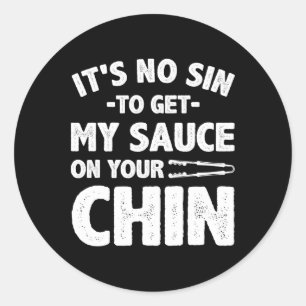Grappige Bbq Voor Mannen Vrouwen Bbq Rbeque Roken Ronde Sticker