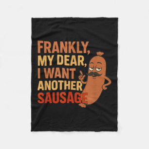 Grappige Bbq Worst Citaat Voor Cookout Grill Vader Fleece Deken