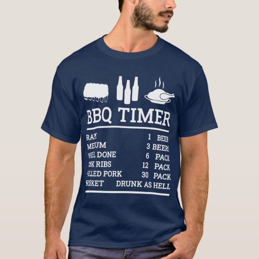 Grappige BBQimer meisje T-shirt (Voorkant)