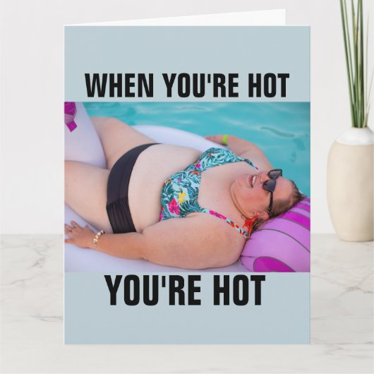 GRAPPIGE BBW GROOT MEISJE BADEN SCHOONHEID VERJAAR KAART (Voorkant)