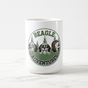 Grappige Beagle Avonturen Trio Retro Cartoons Ho Magische Mok