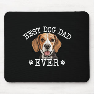 Grappige Beagle Dad Vaderdag Ooit Hondenliefde Muismat