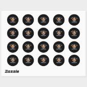 Grappige Beagle Dad Vaderdag Ooit Hondenliefde Ronde Sticker (Vel)
