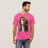 Grappige Beagle Dog Rap Rapper Hip Hop RB T-shirt (Voorkant volledig)