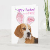 Grappige Beagle Easter Kaart (Voorkant)
