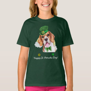 Grappige Beagle Goud St. Patrick's Dag T-shirt