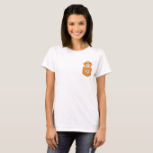 Grappige Beagle hond in de zak T-shirt (Voorkant volledig)