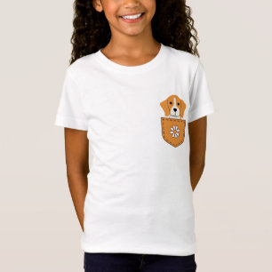 Grappige Beagle hond in de zak T-shirt