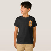Grappige Beagle hond in de zak T-shirt (Voorkant volledig)