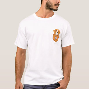 Grappige Beagle hond in de zak T-shirt