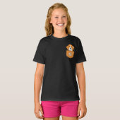 Grappige Beagle hond in de zak T-shirt (Voorkant volledig)