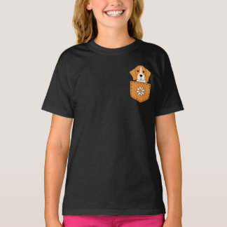 Grappige Beagle hond in de zak T-shirt
