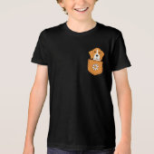 Grappige Beagle hond in de zak Tri-Blend Shirt (Voorkant)