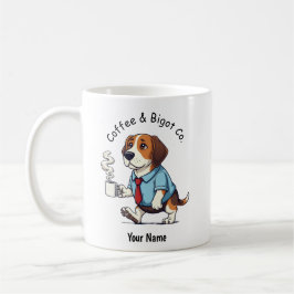 Grappige Beagle-hond Zakelijke Kleding Koffie Koffiemok