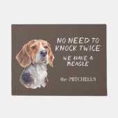 Grappige Beagle Hound Deurmat (Voorkant)