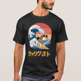 Grappige Beagle Japanse Kanagawa Wave Dog T-shirt