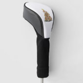 Grappige beagle kerstboom voor beagle hondenliefhe golfheadcover (Schuin)