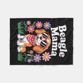 Grappige Beagle-kunst voor vrouwen Meisjes Moeder Fleece Deken (Voorkant (Horizontaal))