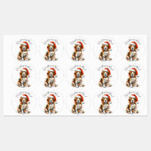 Grappige Beagle Modern Schattigee kerstverlichting Labels (Vel)