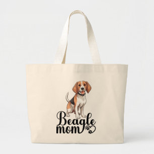Grappige Beagle Moeder Cadeau Cute Puppy Hond Lief Grote Tote Bag