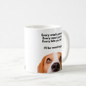 Grappige Beagle Mok, Beagle Lover Gift Koffiemok (Voorkant rechts)