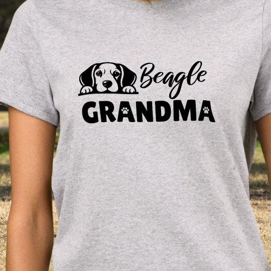 Grappige Beagle oma T-shirt