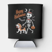 Grappige Beagle Skeleton Hond Wandelen Blikjeskoeler (Voorkant)