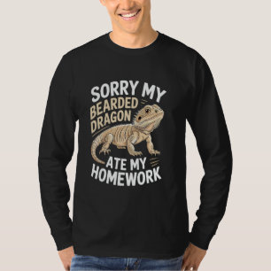 Grappige Bearded Dragon Art voor kinderen Jongens T-shirt