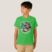 Grappige Bearded Dragon at huiswerk T-shirt (Voorkant volledig)